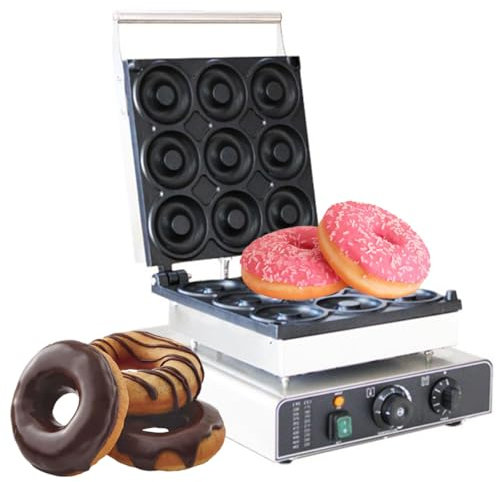 Electric Mini Doughnut Maker, Non-Stick Surface for Easy Baking, Perfect for Homemade Breakfast, Snacks, and Desserts