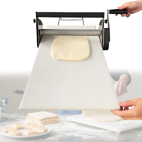 Macchina per Stendere la Pasta Pieghevole,Sfogliatrice per Pasta Sfoglia Sfogliatrice Manuale per Pasta e Rullo Spessore Regolabile Pieghevole Sfogliatrice Compatta