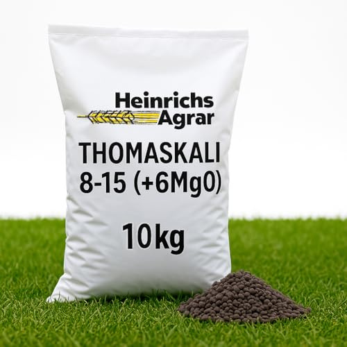 Heinrichs Agrar 10 kg Thomaskali 8-15 (+6MgO) PK Dünger Biodünger für Gemüse Garten Landwirtschaft Profidünger Kalium
