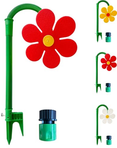 Crazy Daisy Sprinkler, 360 ° drehbar, tanzende Blume, Wassersprinkler, Gartenbewässerungswerkzeug für Hofbewässerung, Rasen, Garten und Hof, lustiges Bewässerungswerkzeug für langlebige