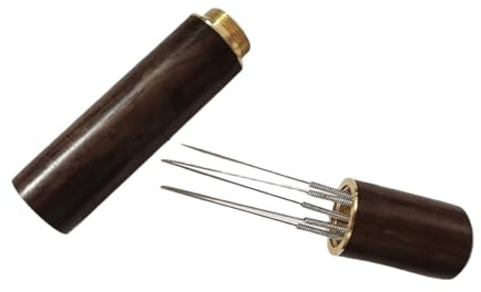 Whakano WDT Tool, Espresso Coffee Stirrer Tool, Coffee Distributor Tool with Metal Stand with 5 Fine Needles, Coffee Tamper Espresso Needle, Coffee Accessories, Gifts for Barista, A