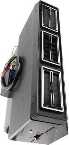 Tbest Kit de evaporador de unidad de montaje de enfriador debajo del salpicadero con 3 velocidades de flujo de aire para una refrigeración eficiente (12 V 9,8 A)