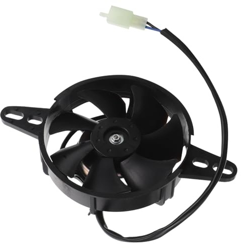 CIYODO Motorcycle Radiator Fan for Atv Utv Dirt Bike Durable Plastic and Metal Oil Cooler Bracket Electric Cooling Fan Preventing Engine Overheating Easy Installation for Outdoor Ride