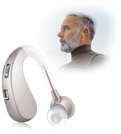 Britzgo 1204 Dispositivo Recargable，Larga Duración，Sonido Nítido con Reducción de Ruido，Con Manual en Español (plata-soltero)