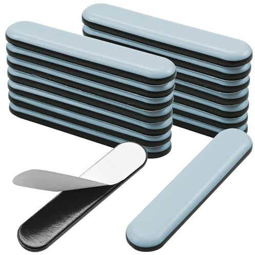 36 Stück Teflongleiter Selbstklebend - 16x75mm Möbelgleiter Teflon Eckig Stuhlgleiter, Teflongleiter Stuhlgleiter, Teppichgleiter für Stühle für Schwere Möbel, Effektiver Schutz Ihrer Möbel Stühle
