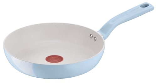 Lagostina Brezza, Padella Antiaderente Ø 24 cm, Rivestimento Mineralia, Indicatore di Calore Thermo-Signal, Manico Rivettato, Compatibile con Induzione