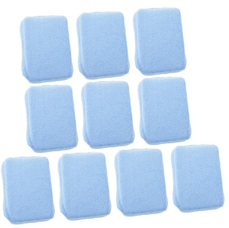 Garneck 10 Pezzi tampone per la pulizia dell'auto Applicatore di cera per dettagli Pad tampone per auto Accessori per la pulizia dell'auto Sky-blue