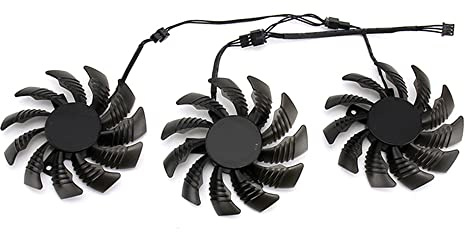 Reeatel 3 Piezas 75MM PLD08010S12H 3PIN GTX970 GPU Ventilador para GV-N970WF3OC-4GD GTX970 Ventilador de RefrigeracióN de Tarjeta de VíDeo GráFica