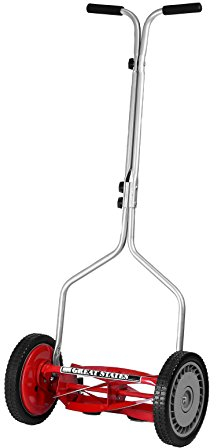 Great States 304-14 35,6 cm 5-Klingen-Schubrollen-Rasenmäher, rot