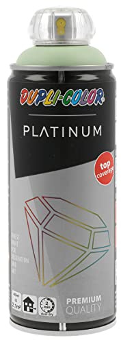 DUPLI-COLOR PLATINUM RAL 6019 weißgrün seidenmatt 400 ml - Sprühfarbe | Premium Lack-Qualität mit exzellenter Deckkraft, UV-beständig, schnelltrocknend, für Holz, Metall, Stein, Glas & Kunststoff