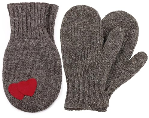 McRon Set Partnerhandschuh Valentina + Fäustlinge Valerie naturdunkelbraun