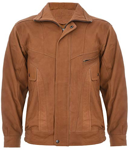 Veste en Cuir Pour Hommes Buffalo Suede Harrington Tailored Bomber