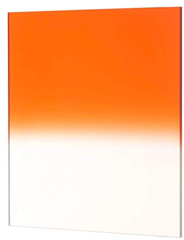 FILTRO GRADUALE DIGRADANTE ARANCIO P662 P663 serie P compatibile con COKIN filter square obiettivo lens square quadrato orange lastra tipo colore graduato