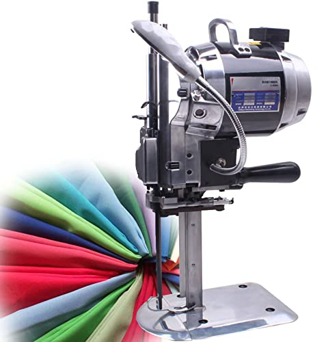 XDLYWUZIQ Vertikale Gerade Messer Elektrische Stoffschneidemaschine, 1100 W Vertikale Gerade Messer Elektrische Schere Mit Automatischer Led-schärfklinge Für Textil/Leder,6-inches