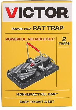 Victor M144-2B - Trappola per topi riutilizzabile, con 2 trappole