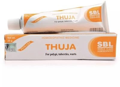Pack of 2 - Healthymia SBL Thuja Ointment 25gm - Prevent Skin infections & Reduces Dryness