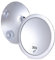 Mirrorvana Espejo Maquillaje 30X - Espejo con Ventosa de Gran Aumento para un Maquillaje y Aseo Precisos - Redondo y Portátil, 15cm (Cromo)