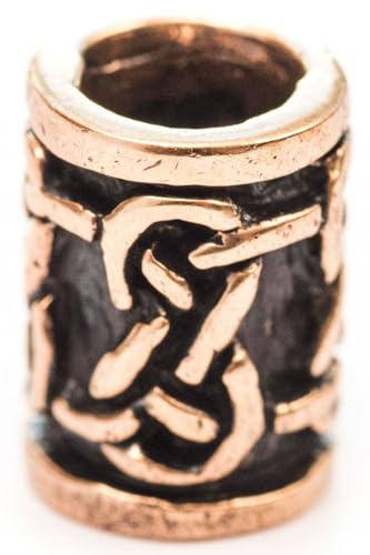Windalf Haarperle & Bartperle 13 mm Keltischer Knoten Vintage Bronze