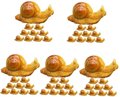 HANABASS 50stücke Realistische Schneckenfiguren Dekorative Schnecken Für Garten Wohnung Und Büro Hochwertige Resin-deko Langlebig Und Detailreich Als Lernspielzeug