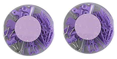 HAPINARY Metallklammern Büromaterial Aktenklammern Briefpapierklammern Büroklammern Papierhalter Metall-binderklammern Schule Zuhause