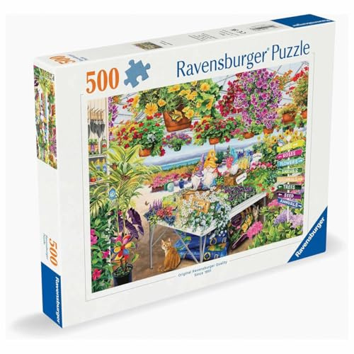 Ravensburger Glorious Garden Centre 500 Piece Jigsaw Puzzle for Adults and Kids Age 10 Years +