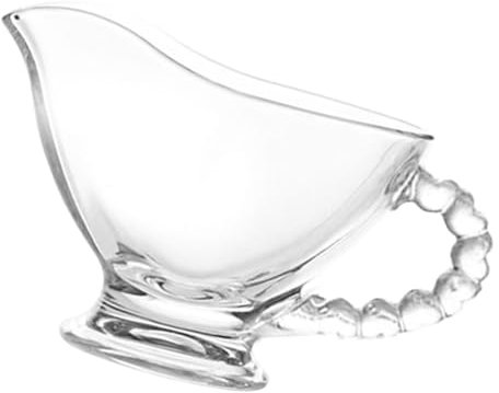 Alipis Glass Gravy Boat Sauce Boat for Serving Gravy Pitcher Handle Glass Sauce Jug for Kitchen Use