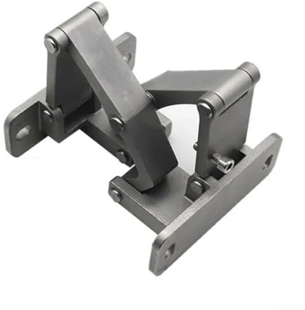 Niceminiwall Edelstahlscharnier, Türbeschläge, silberfarben, 180 Grad Winkel, Türscharnier für dicke Türen, Haupttüren, Brandschutztüren (70 kg)