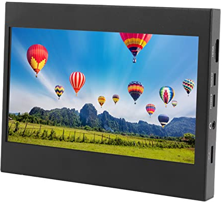 Rankomu Monitor touchscreen da 7 pollici, schermo touch screen capacitivo da 7 pollici, monitor portatile a colori HD, supporta ingresso HDMI e VGA, ideale per applicazioni e progetti multimediali
