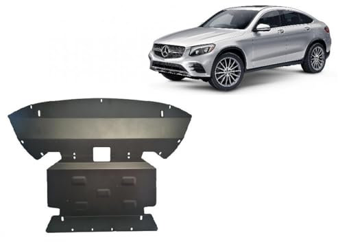 Scut Protection Protección de bajos de motor metálica compatible con Mercedes GLC Coupé X253 (2015-2022)