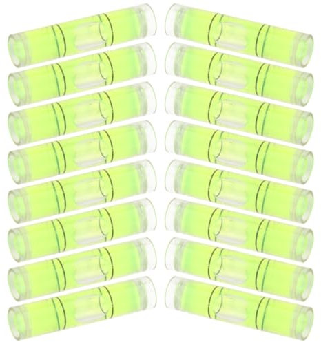 Operitacx 100 Niveles De Burbuja Pequeños De 9 5 X 40 Mm Niveles De Burbuja Pequeños Para Nivelar Con Precisión Carpintería Y Colgar Cuadros.