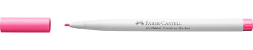 Faber-Castell Goldfaber Creative Marker Rundspitze 1.5mm Spitze Farbe 528 Candy Pink Zeichnen Kreativ Lettering Skizzieren DIY Upcycling Färben Marker Stift für viele kreative Kunstprojekte