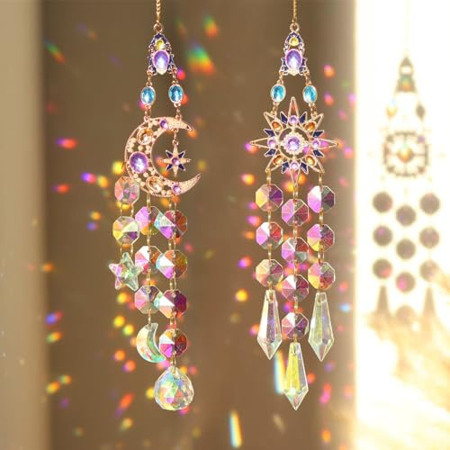 Lishang Attrape Soleil Sonnenfänger Kristall Sonnenfänger Basteln Attrape Soleil Cristal Suspendu Prisma Kristall