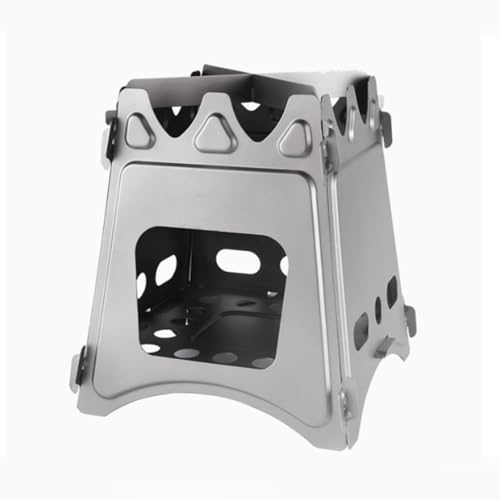 Camping Wood Stove Portable Metal Firewood Stove Folding Outdoor Camping Stove with Carrying Bag, Easy to Assemble, Perfect for Tent Shelters and Cooking