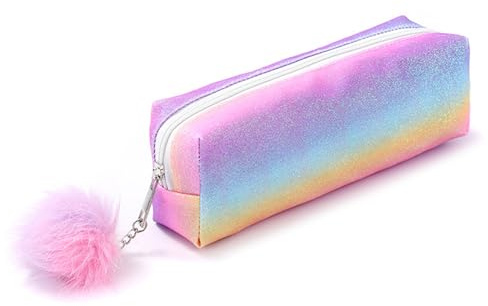 HTTDSLF Astuccio portamatite, Astuccio Scuola, Portatile Penne Bambini Con Cerniera, Organizer Cancelleria, Leggero, Organizzatore Borsa, Cosmetici per Casa, Scuola, Ufficio, Borsa per Cosmetici