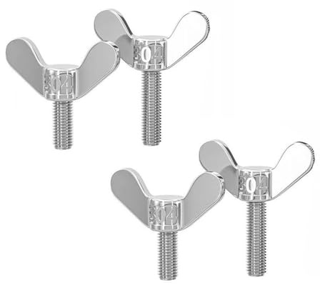 Flügelmuttern, 4 Stück M5*8~100mm 304 Edelstahl for Schweißen, Befestigungselemente, Schrauben(M5*20mm)
