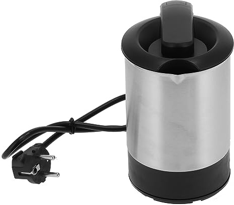 Tomantery Mini Hervidor Eléctrico de Acero Inoxidable, Olla de Calentamiento de Agua de Ebullición Rápida para Viajes, Capacidad de 0,5 L, Tetera Portátil
