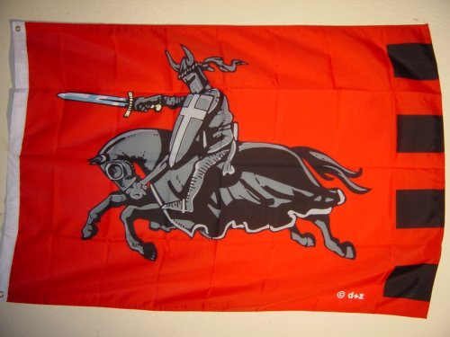 Fahnen Flaggen SCHWARZER RITTER 135 x 90 cm Fahne Flagge