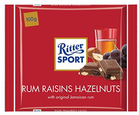 Ritter Sport 100g, Rum Traube Nuss 12 x 100 g