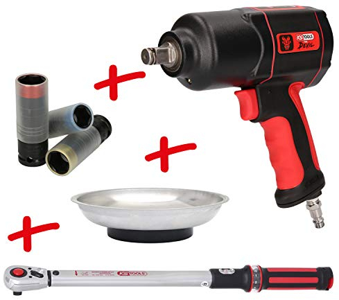 KS TOOLS 515.2095 Kit de visseuses à choc (air comprimé) pneumatique