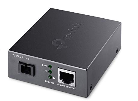 TP-Link TL-FC311B-2, Gigabit WDM Media-Konverter (Gigabit-RJ-45-Anschluss, Gigabit-SC-Glasfaseranschluss,Erweiterterung der Glasfaserdistanz bis zu 2 km)