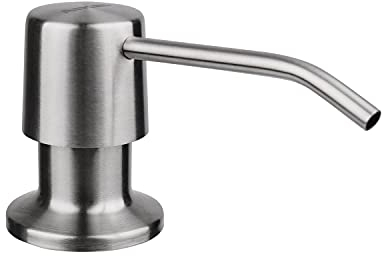 AIKE Dispenser Sapone Liquido per Lavello da Cucina e Bagno in Acciaio Inossidabile con Flacone 500 ml