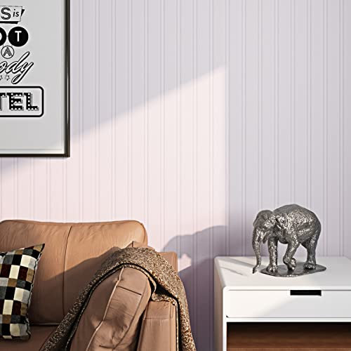 ReWallpaper Carta da Parati Autoadesiva a Righe Bianco 44.5CM×7M Carta da Parati Moderna e Minimalista Striscia Carta da Parati Adesiva Muro Bianca Carta Parati Adesiva per Soffitto Camera da Letto