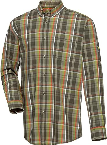 Wald & Forst Jagdhemd Fero Oliv kariert XL