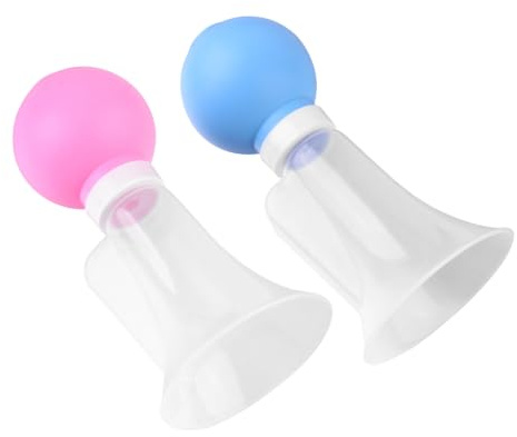 Manuelle Muttermilchpumpe Tragbar mit Sanfter Saugfunktion aus PC und Pp | Muttermilchpumpe für Milch, Abnehmbares Design, Rosa und Blau, Klein und Fein für Täglichen Gebrauch