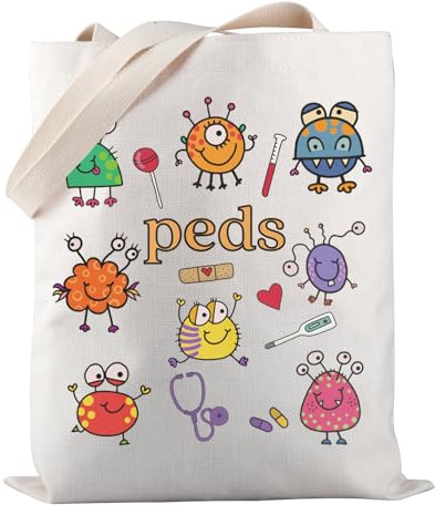 Pediatrics Nurse Tote Bag Peds Tote Bag Peds Nurse Merchandise Pediatrics Nurse Appreciation Gift (Pediatric Nurses-tb)