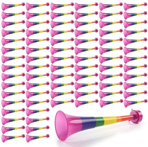 Rainbow Pride Vuvuzela – 80-27 cm langer Krachmacher in Regenbogenfarben – perfektes Accessoire für Pride Month, Pride Marches und Pride Events