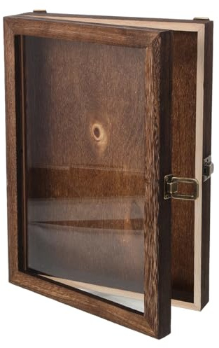 PartyKindom Holz Proben-Schaukasten Mit Vintage Design Wandmontierbare Vitrine FüR Schmetterlinge Und Pflanzenexemplare Stauraumreiche Ausstellungsbox Zum Schutz Und Zur PräSentation Von SammlerstüC