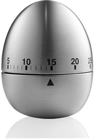 60 Minute Egg Timer, Kitchen Timers for Cooking, Wind Up Timer 0-60 Minutes, Timers for Classroom, Visual Timer for Kids, Mechanical Egg Shape Timer for Saunas and Hard Boiled Eggs (Egg Shape)