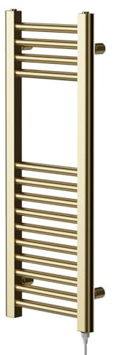Wholesale Domestic Colore Brushed Brass 800mm x 300mm Straight Electric Heated Towel Rail
