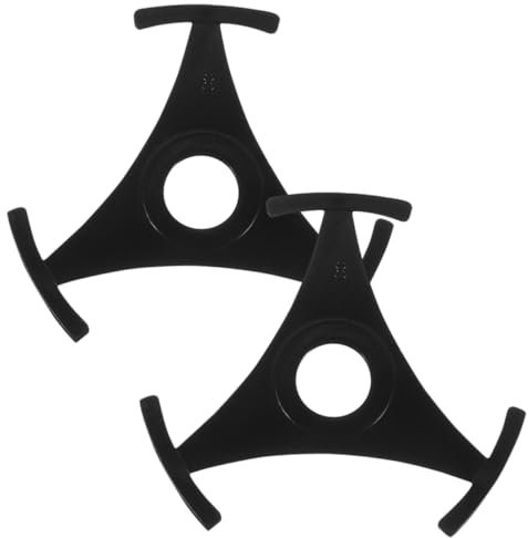 CAXUSD Adaptateur De RPM pour Tourne-Disque Adaptateur De Disque en Plastique À Raccord Triangulaire Accessoire pour Disque Vinyle Lot De 2